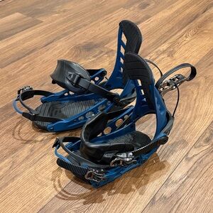 K2 Cinch TS Step In Blue Snowboard Bindings Large